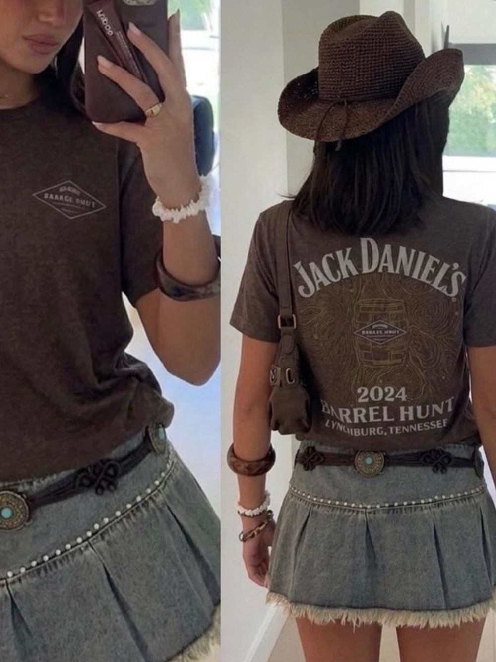 Jack Daniel’s 2024 Barrel Hunt Graphic Tee | Western Cowgirl Rare Event Shirt